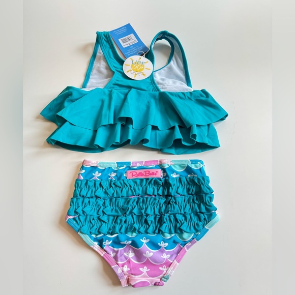 🌊 NWT Girls Ruffle Butts Flounce swimsuit. Size 5 - Picture 2 of 3